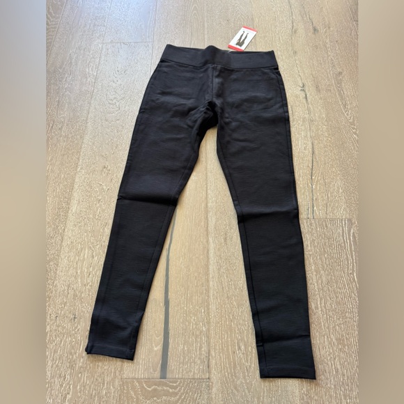 Matty M Pants - Matty M Black High-Waisted slub Leggings